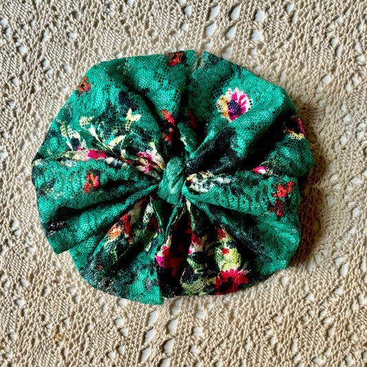 Little Lady Lace: Teal Floral