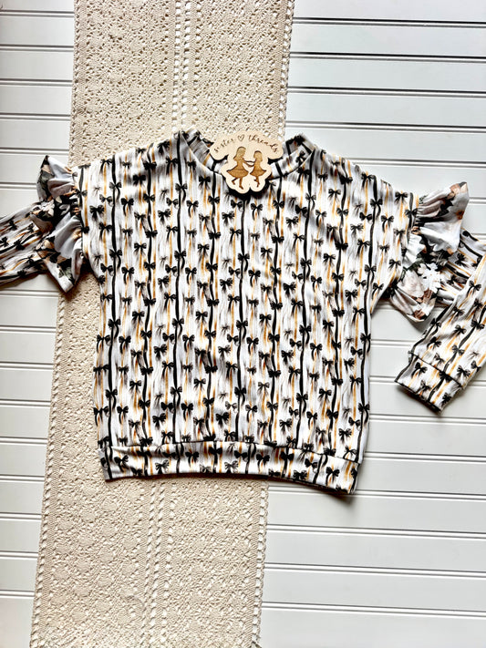 Bows - Large White Floral Coordinate