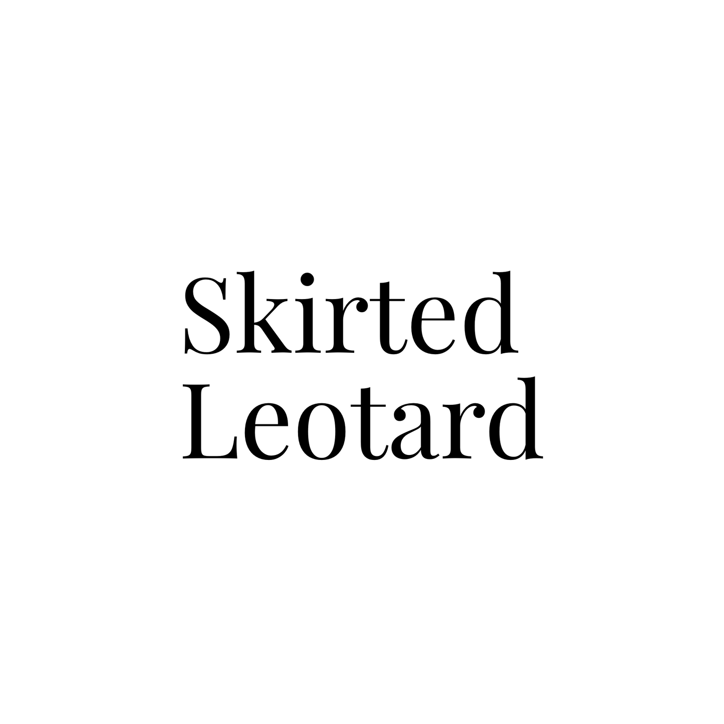 Skirted Leotard