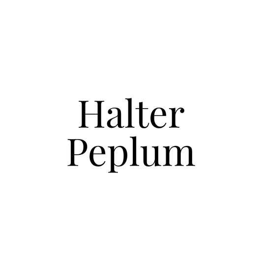 Halter Peplum