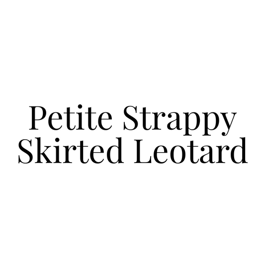 Petite Strappy Skirted Leotard