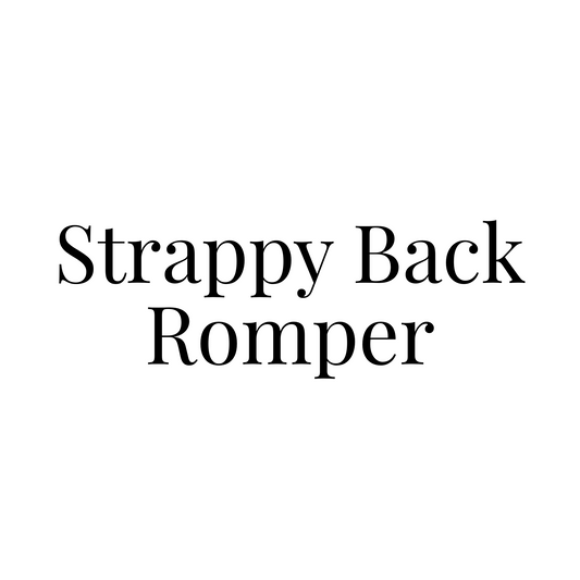 Strappy Back Romper