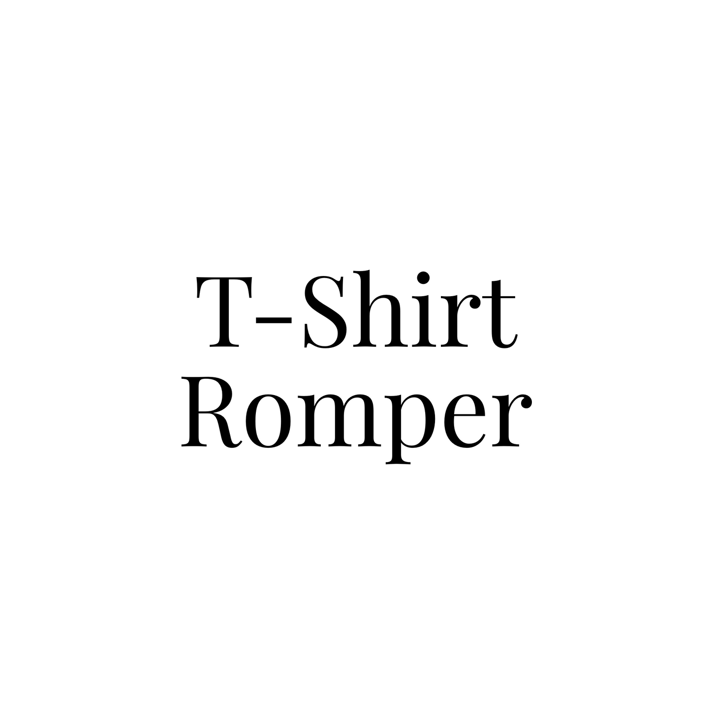 T-Shirt Romper