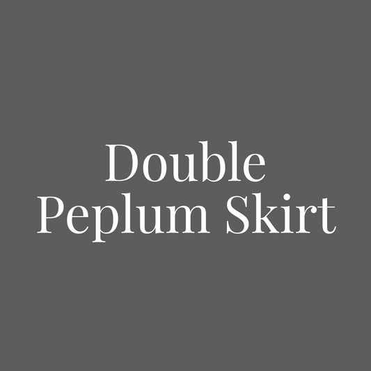 Double Peplum Skirt